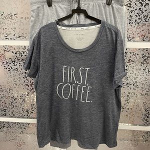 NWT Rae Dunn 3 pc Pajama Set. Sz L and Sz XL avail